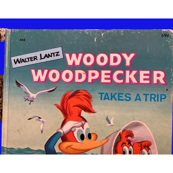 Little Golden Book Woody Woodpecker Takes a Trip by Walter Lantz Children's Book - Picture 2 of 13